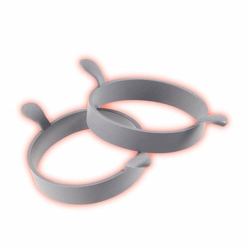 卵調理便利グッズのレビューおすすめ ダイソー シリコーンリング 2個セット イメージ1