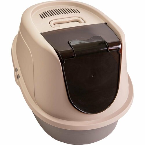 大型の猫トイレおすすめ Amazon Amazonベーシック猫用トイレ フード付き イメージ