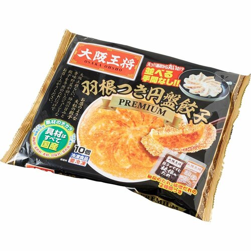 冷凍餃子おすすめ イートアンドフーズ 大阪王将 羽根つき円盤餃子PREMIUM イメージ