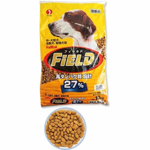 中型犬・大型犬用ドッグフードおすすめ ペットライン ドッグビット フィールド 中・大型犬、活動犬、繁殖犬用 イメージ1