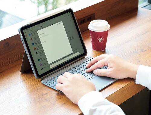 角度調整が無段階でできる! iPad用キーボード付きケースのおすすめおすすめ イメージ2