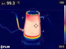 テスト9:表面温度(5点) コーヒー向けケトルおすすめ イメージ