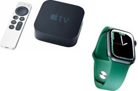 在宅時間が増えた人におすすめなApple製品は「Apple Watch Series 7」と「Apple TV 4K」のイメージ