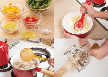 ボダム　キッチンツール　まとめて tower ｜ マグネットキッチンツールフック タワー 4連 ｜ 山崎実業