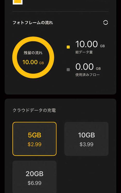 【画像転送】10GB以上の転送は有料 デジタルフォトフレームおすすめ イメージ