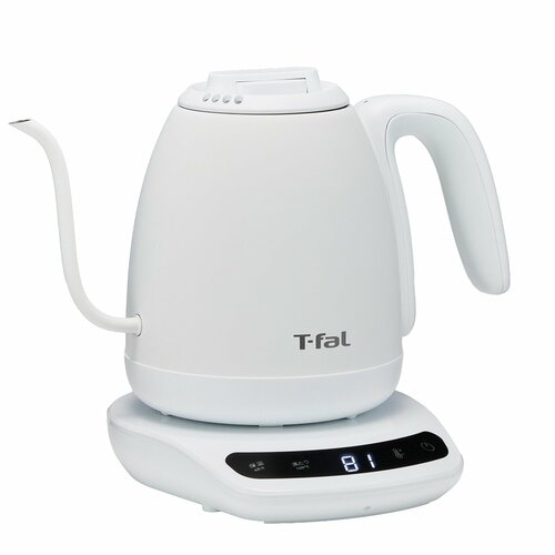 コーヒー向けケトルおすすめ ティファール カフェ ロック コントロール ホワイト 0.8L イメージ1