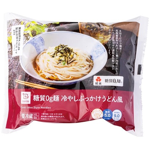 カップメシ&麺おすすめ ナチュラルローソン 糖質0g麺 冷やしぶっかけうどん風 イメージ1