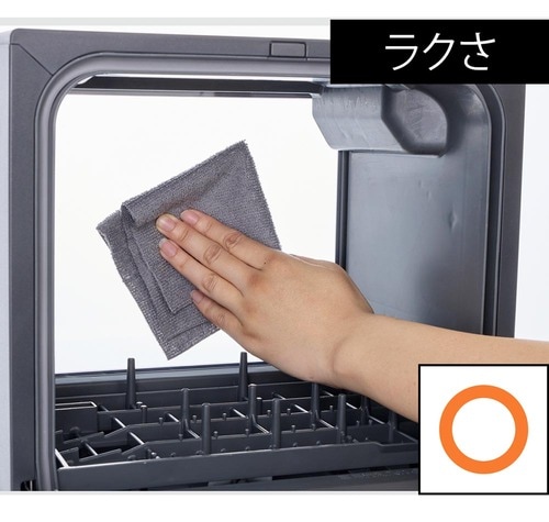 お手入れ：オシャレな両面クリアだがキレイを保つのは大変そう 食洗機おすすめ イメージ