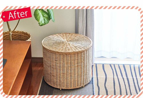 ごちゃごちゃ愛tレムをスッポリしまえて生活感が消えた! LDKベストバイ洗濯グッズ収納おすすめ イメージ2