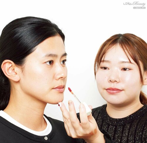 テスト1:仕上がり オレンジリップおすすめ イメージ