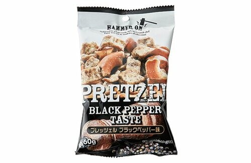 ダイソー:プレッツェル ブラックペッパー味