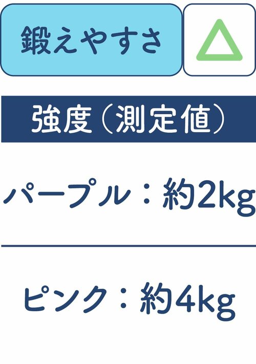 鍛えやすさはいま一歩 エクササイズバンドおすすめ イメージ