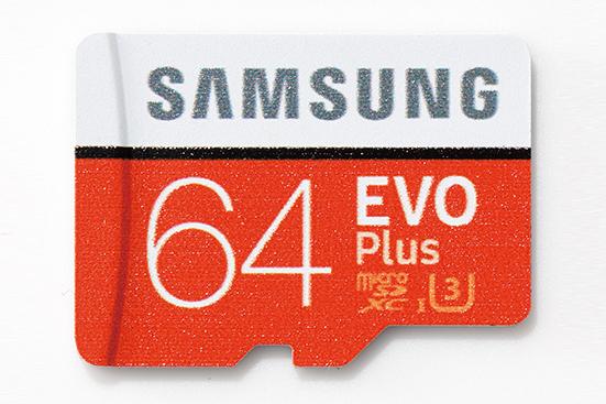 サムスン:microSDカード EVO Plus  64GB Class10:SDカード