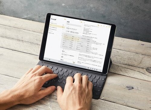 ②打つ：ショートカット充実で快適な純正キーボード イメージ