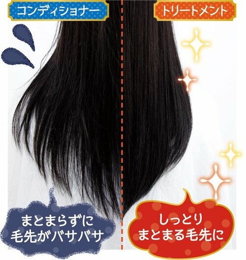 トリートメントにするだけで髪のツヤがこんなに違う!