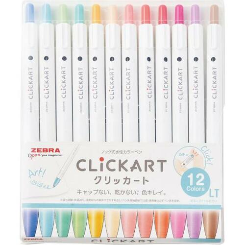 この「キャップ不要」は画期的！ノック式水性ペン・クリッカート イメージ