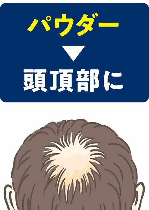 パウダータイプ 増毛スプレーおすすめ イメージ