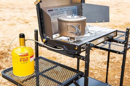 ガス缶はホースで繋ぐタイプ イメージ