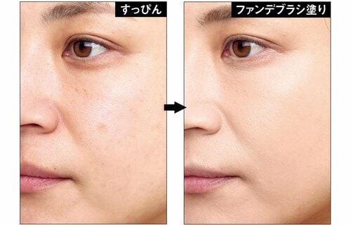 薄く均一に塗れてナチュラル美肌に! ファンデーションブラシおすすめ イメージ