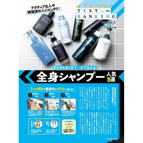 全身シャンプーのテスト方法 全身シャンプーおすすめ イメージ