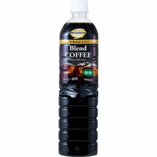 ブラックペットボトル・缶コーヒーおすすめ トップバリュ  ベストプライス ブレンドコーヒー 無糖 イメージ
