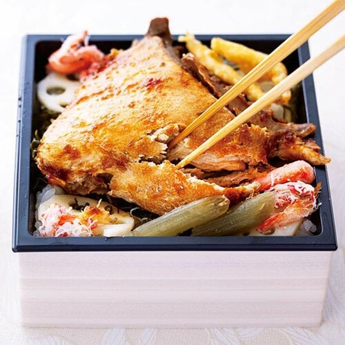 駅弁おすすめ 源 源の旅めしし ぶりかま 紅ずわい蟹 白えび イメージ2