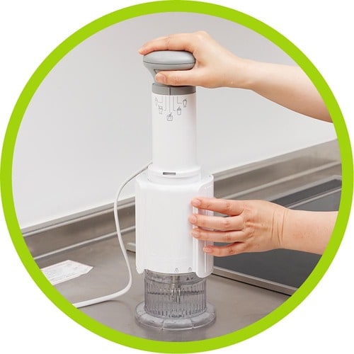 洗浄モード：洗剤を入れてミックスインモードで洗浄も可 フローズンデザートメーカーおすすめ イメージ2
