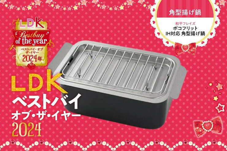 「ちょっとだけ揚げ物食べたい」その望み、和平フレイズの角型ミニ揚げ鍋が叶えます【LDKベストバイ2024】