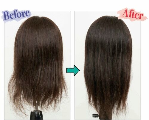 仕上がり：重くなりすぎずまとまり感のある髪に ヘアミストおすすめ イメージ