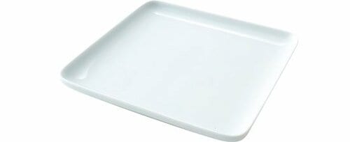無印良品:白磁正角皿・大:食器
