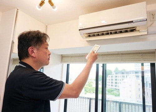 STEP1:各モードを試して動作確認をする エアコン掃除おすすめ イメージ