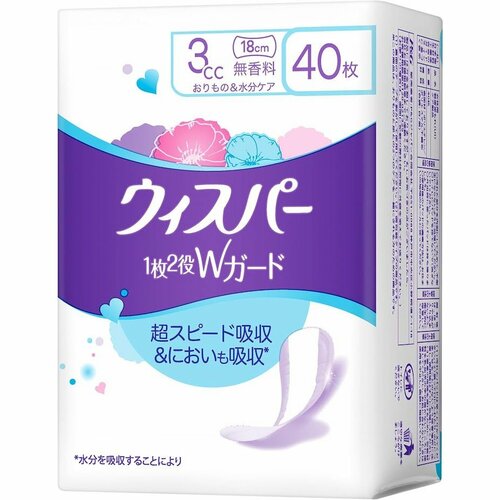 吸水パッドおすすめ P＆G ウィスパー 1枚2役Wガード イメージ
