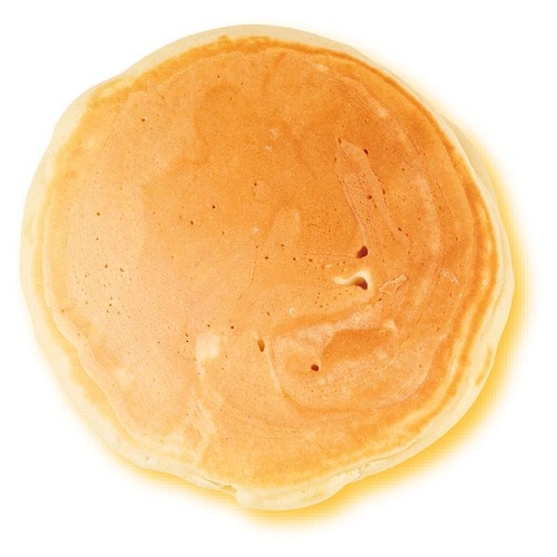 トップバリュ「ホームコーディ サッと手軽に料理ができる軽量フライパン 26cm」で焼いたホットケーキの焼き色