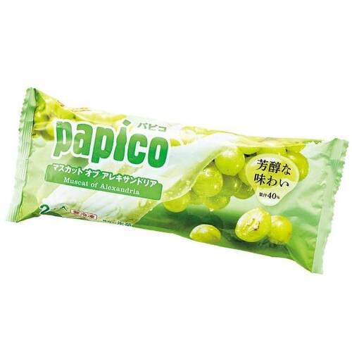 アイスクリームおすすめ 江崎グリコ パピコ マスカット オブ アレキサンドリア イメージ1
