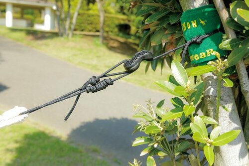 ハンモックのルール③長さを調整する道具を使う