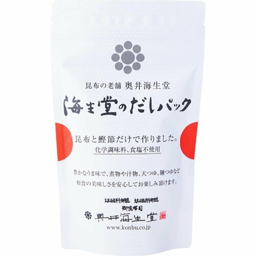 だしパックおすすめ 奥井海生堂 昆布とかつおのだしパック イメージ