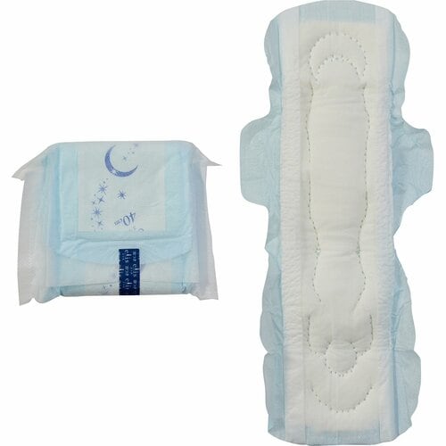 夜用生理ナプキンおすすめ エリス 朝まで超安心400 (特に心配な夜用) 羽つき イメージ2