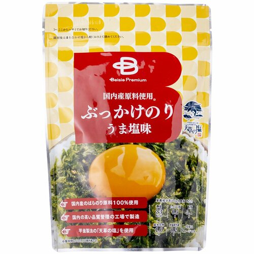 ベイシアプレミアム（缶詰＆乾物）おすすめ ベイシアプレミアム 国内産原料使用 ぶっかけのりうま塩味 イメージ