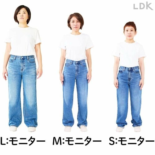S、M、Lサイズモニターが着用してチェック イメージ