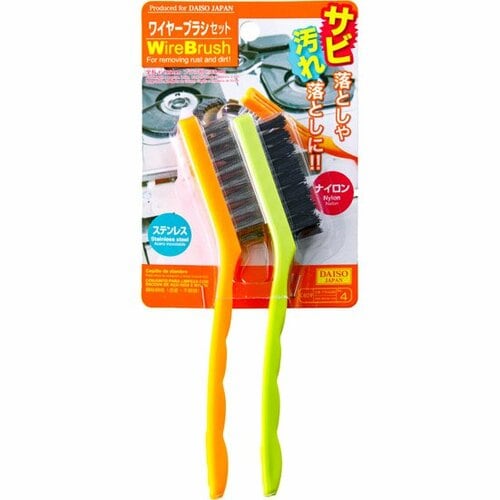 ダイソー:ワイヤーブラシセット:掃除ブラシ