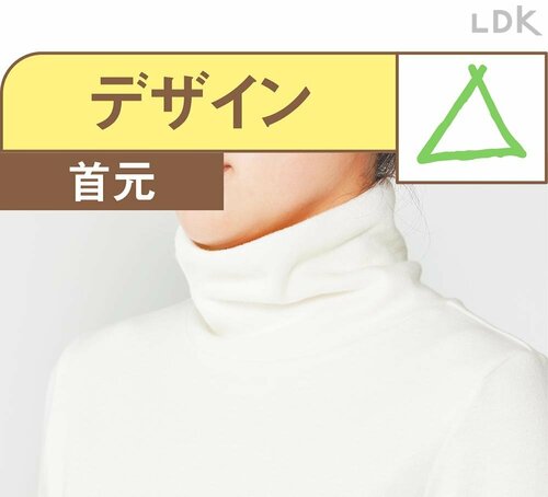 デザイン：首元 レディース用あったかタートルネックおすすめ イメージ