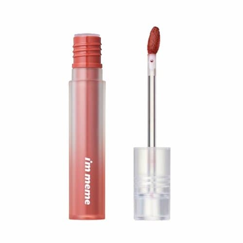 赤のマットリップおすすめ アイムミミ リップシルエットマットベルベットティント/06 プレッピーブリック イメージ2