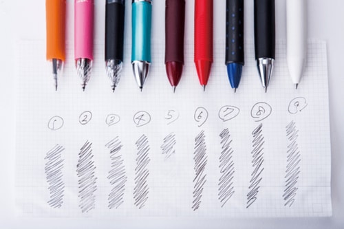 ④水性の中でもトップクラスのにじみづらさ 突然の雨も大丈夫です！ イメージ