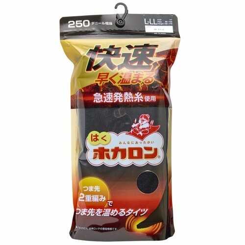 暖かいタイツおすすめ アツギ ホカロン つま先二重編みタイツ 250デニール相当 イメージ