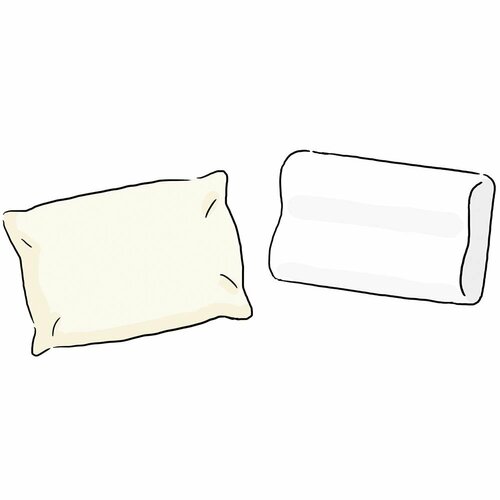 硬め枕? やわらか枕? 体にイイのはどっち? 体にいい睡眠習慣おすすめ イメージ