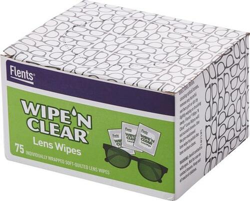 個包装で1個約7円 Flents「ワイプ'N クリア レンズクリーナー 個包装タイプ」 イメージ