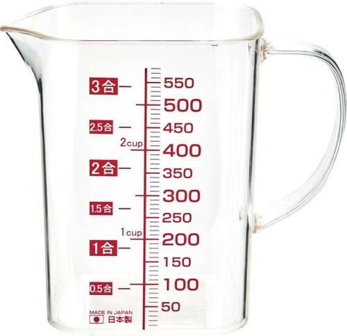 目盛りが見やすく、収納もラクな「スリム計量カップ」 イメージ