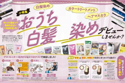 LDKが白髪染めヘアカラーの人気商品をテスト 白髪染めヘアカラーおすすめ イメージ