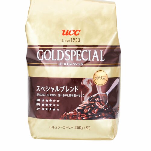 コーヒー豆おすすめ UCC上島珈琲 ゴールドスペシャル 炒り豆 スペシャルブレンド イメージ