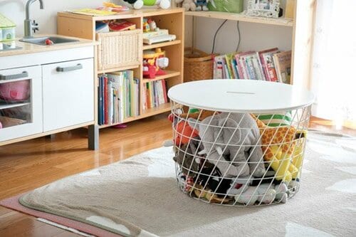 収納しながらテーブルとしても使える！ポイポイ入れてもゴチャ見えしません イメージ